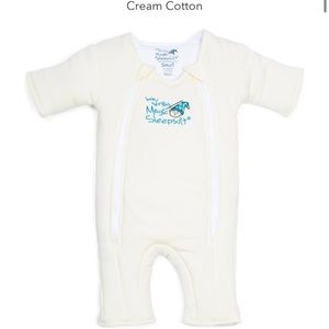 BABY MERLIN'S MAGIC SLEEPSUIT CREAM COTTON - NEW Style and tagless
